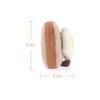 Apricot Lamb Fried Egg Toast Plush Toy - Soft, Cute, Fluffy 12cm