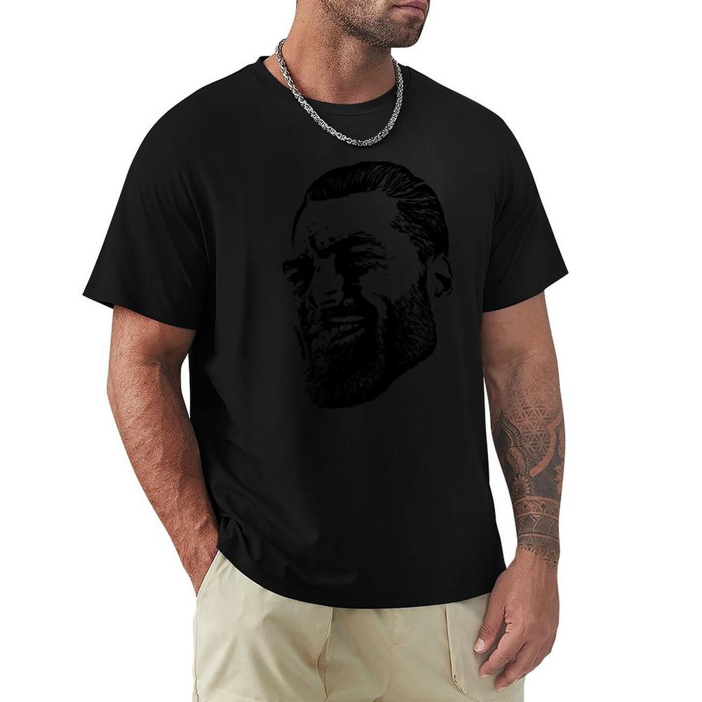 Giga Chad Meme Tshirt Vintage Style Printed Top