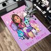 Custom Name Fairy Cat Dreams Living Room Non-Slip Area Rug Soft Carpet for Bedroom Kids Playroom Sofa Office Home Decor Doormat