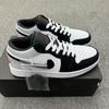 Pure original AJ low top basketball shoes low black and white gray aj soot black toes small paris men's and women's casual board shoes