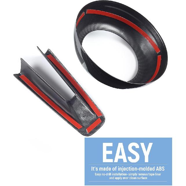 For Mazda CX-50 Mazda 3 CX-30 Steering Wheel Protective Trims Cover, Sporty Carbon Fiber Style Interior Accessories For Mazda CX50 CX 50  2024 2025