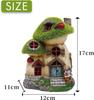 Valery Madelyn Gardening Goods Fluffy Mushroom House Solar Light Outdoor Garden Light Garden Ornament Figurine Garden Decoration Outdoor Statue Waterp