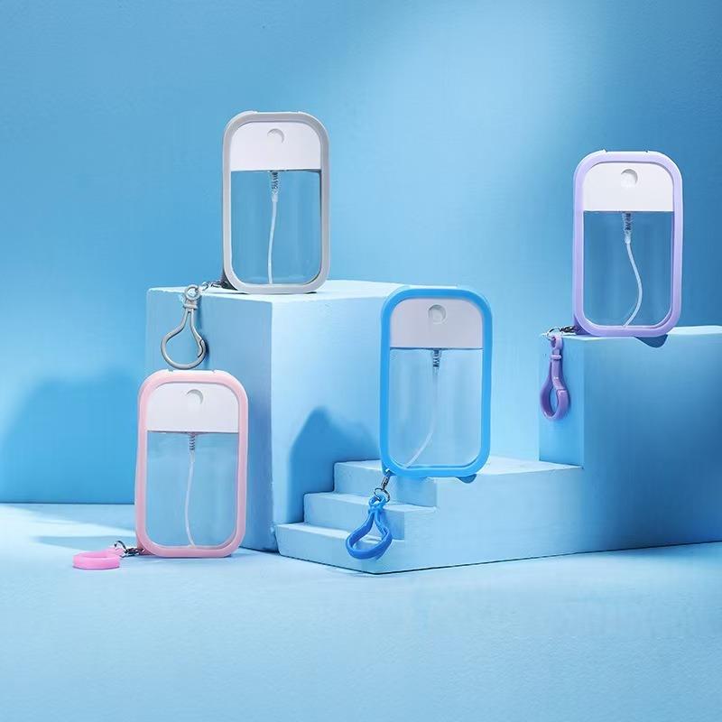 3-delige set (Spuitfles en Etui en Trechter) Draagbare Navulfles Mini Sprayfles Fijne Nevel Reis Toner Hydraterend Parfumfles