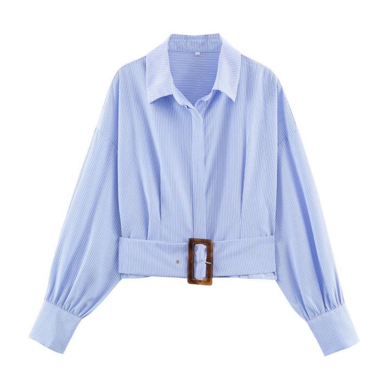 2025 Modern European & American Striped Plus Size Commute Shirt XXXL