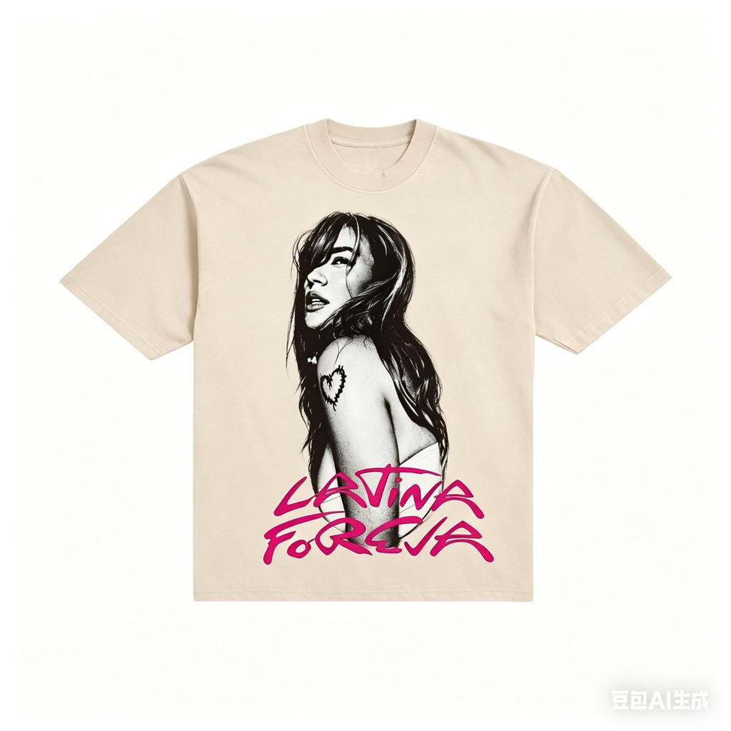 Singer Karol G LATINA FOREVA Tshirt UNISEX and Women Summer Cotton Clothing Casual Fashion Round Neck Short Sleeved Top Streetwear
