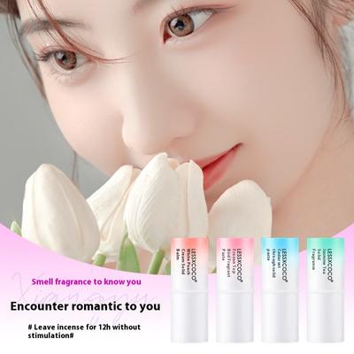 Solid Perfume White Peach Oolong Jasmine Cedar Light Fragrance Female Compact Portable Perfume