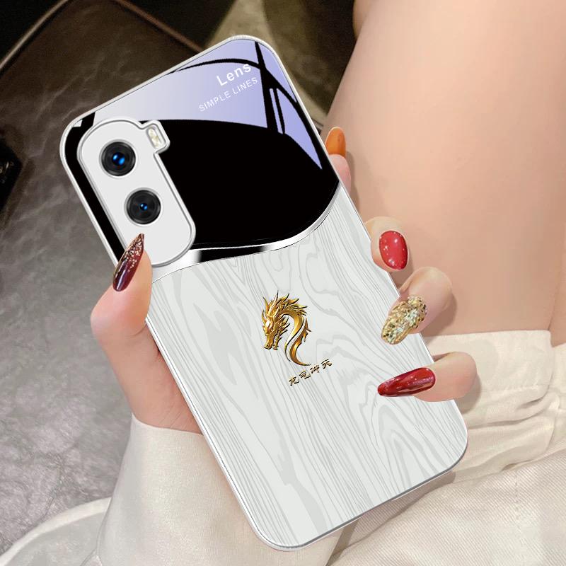 Drachen QiSteigtIn Den Himmel Für Honor 200 90 8X 9X Pro Lite P50 P40 Nova 10 11i P60 Magic4 6 Mate 20 50 Gehärtetes Glas Handyhülle