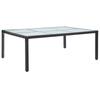 Day and Night - Day and Night Black Garden Dining Table 200x150x74 Cm Synthetic Rattan
