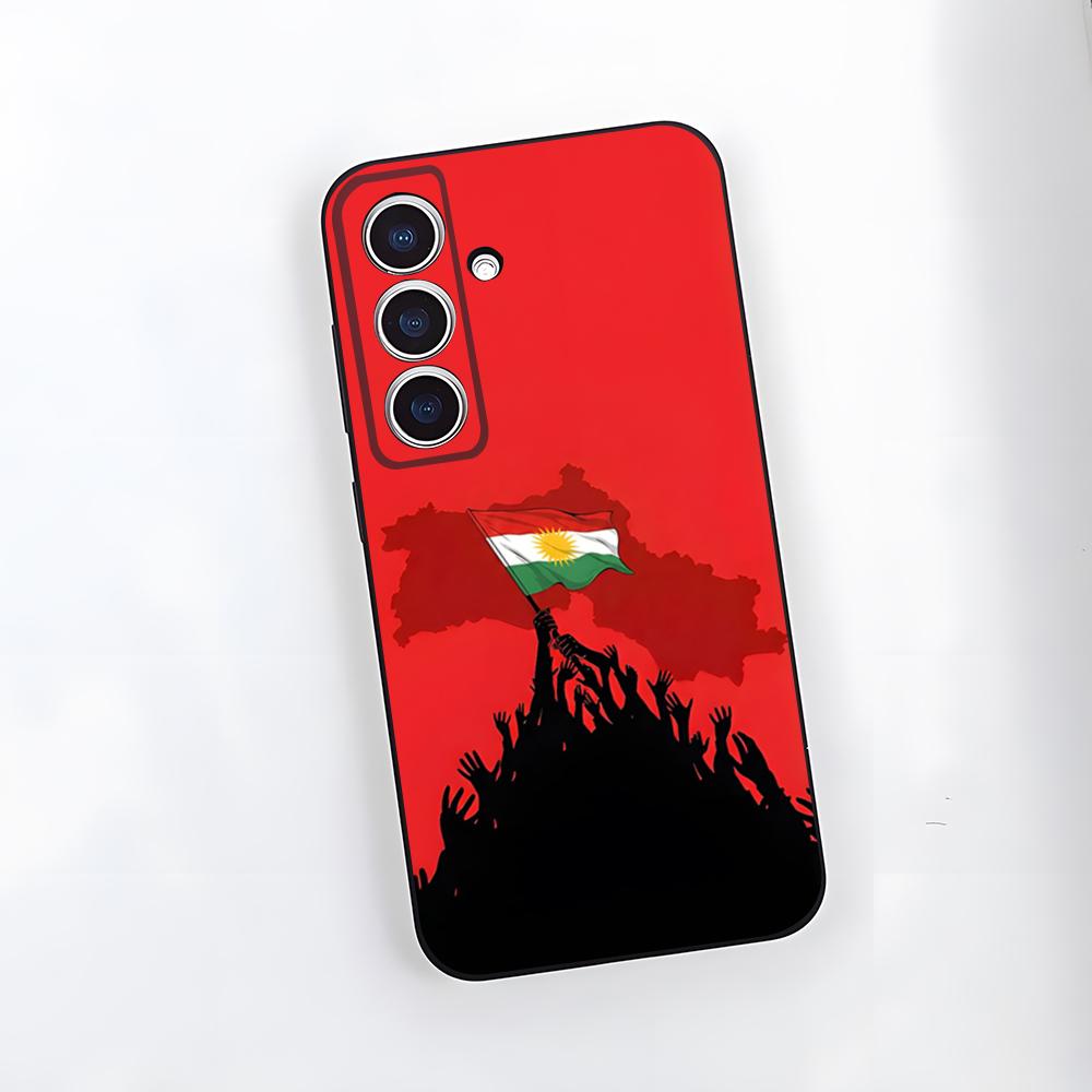 Kurdistan Flag Phone Case For Samsung A25 A13 A33 5G A54 A36 A35 A56 A52 A14 Shockproof Soft Cover