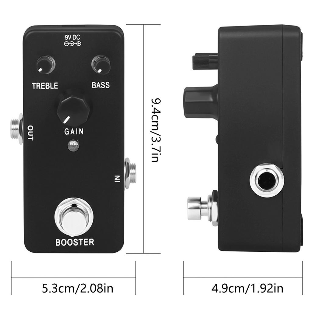Guitar Part Guitar Booster Pedal Two Segment Effect Device Pedalboard True Bypass Booster Electric Guitar Effect Pedal