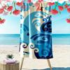 Sailboat On Ocean Waves Art Beach Towel Quick-drying for Travel Outdoor Sports Jogging Beach and Swimming