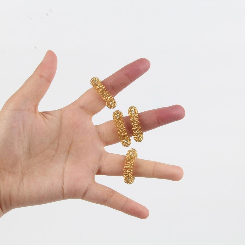 5pcs/Lot Finger Massage Ring Acupuncture Ring Health Care Body Massager Relax Hand Massage Tool