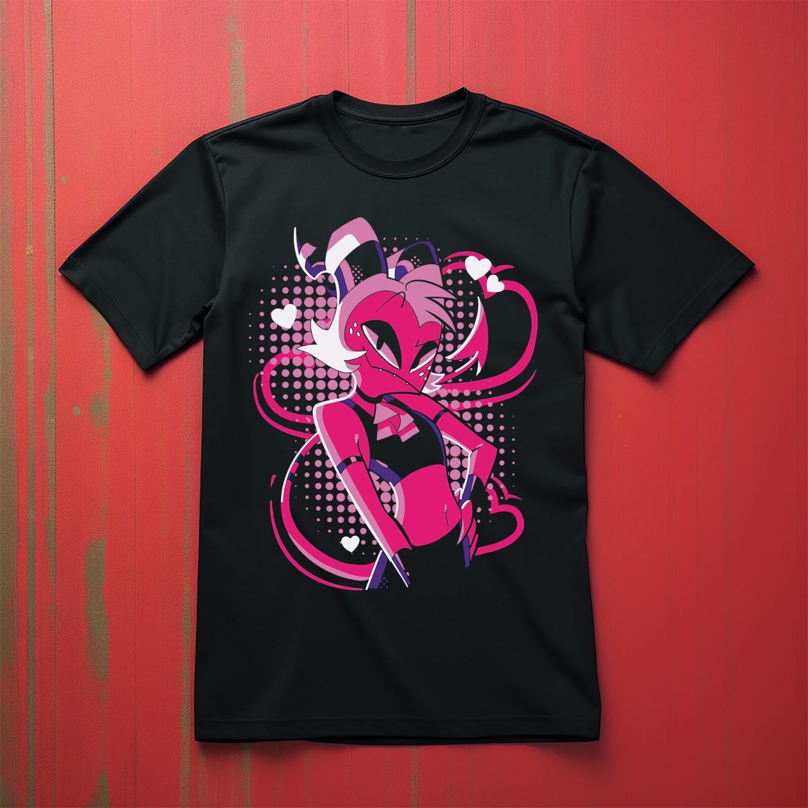 Moxxie Cute HearT Shirt Mens Womens Tees Top adults anime tv show T-Shirt Mens Womens Tees Top Animated Hotel Musical Top L