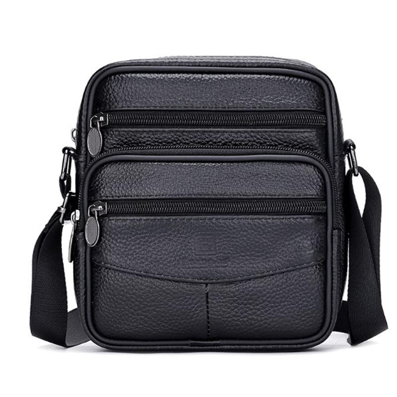 Durable Men's Boys Handbags Shoulder Small Leather Cross Body Messenger Side Bag