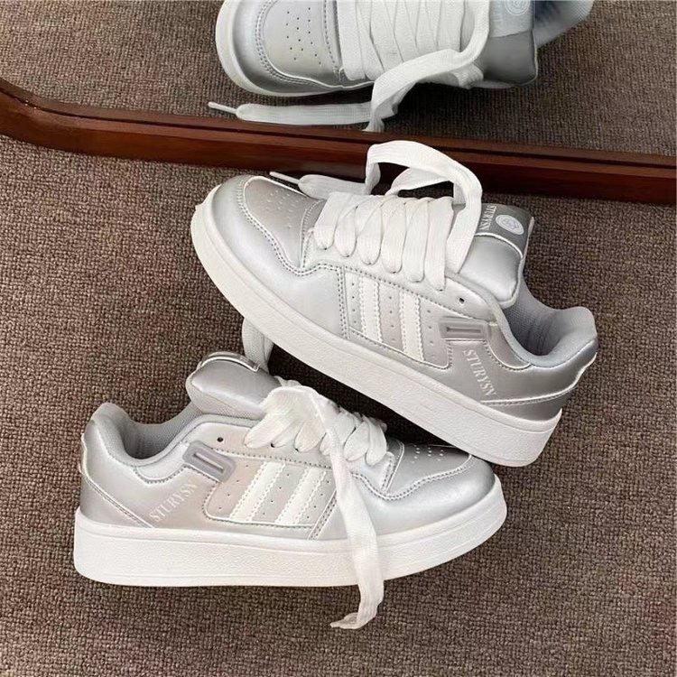 Original college style platform bread shoes women's ins country versatile sports and leisure board shoes autumn new models