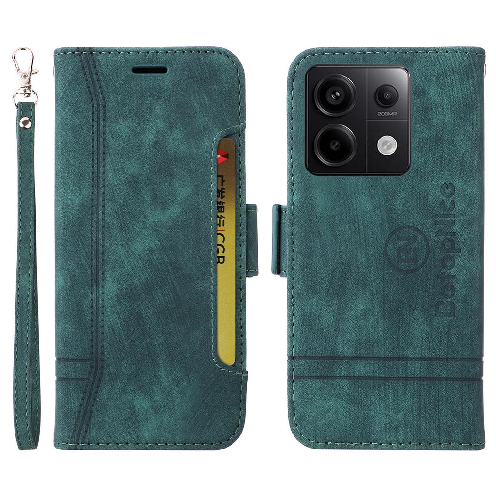 BETOPNICE 001 для Xiaomi Redmi Note 13 Pro 5G/Poco X6 5G Чехол Кожаный кошелек Чехол для смартфона