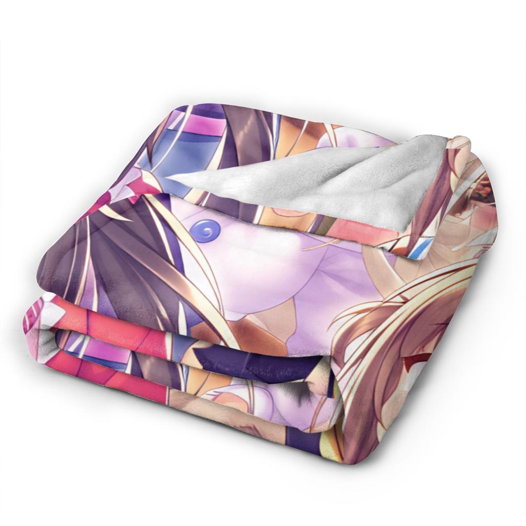 Nekopara Soft Warm Blanket Kids Plush Throw Blanket Novelty Bedroom Flannel Bedspread Sofa Bed Cover