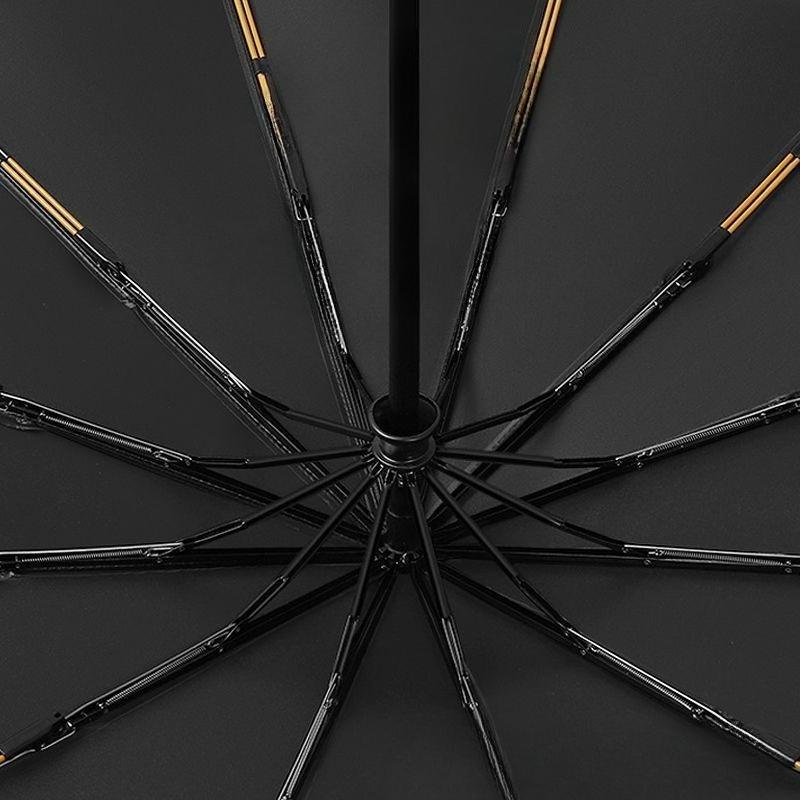 Sun and Rain Umbrella 24-Bone Folding Automatic Umbrella Casual Style Compact Umbrella UV Resistant for Travel Leisure Socia