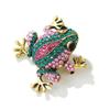 Fashion Retro Rhinestone Frog Brooches For Women Clothing Coat Jewelry Accessries Gifts