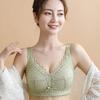 Large Size Bra for Women Without Steel Rims Ultra-thin Bra with Gathered and Gathered Accessory Breasts Anti Sagging Bra