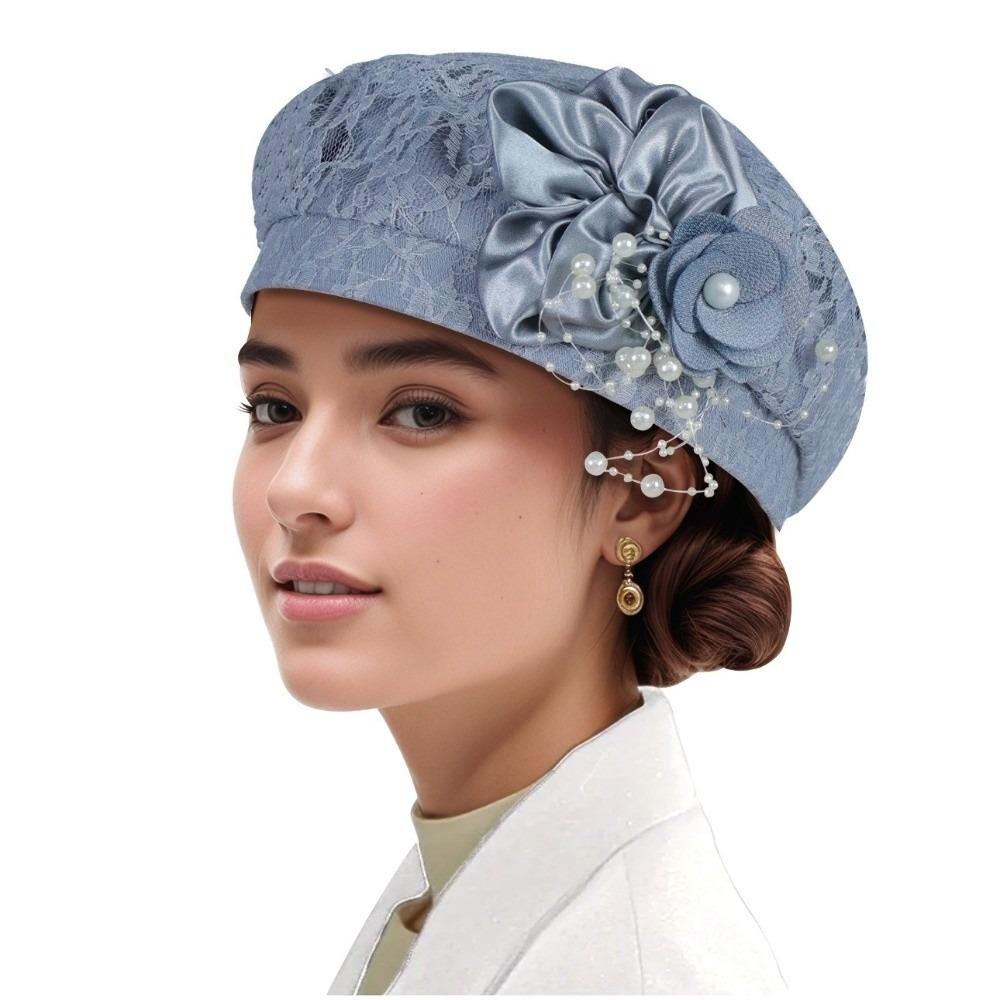 Mode Zachte Afrikaanse Tulband Hoed Casual Feest Hoofddoek Baret Petten Voor Vrouwen Kerk Afrikaanse Hoofddoek Zomer Herfst beige