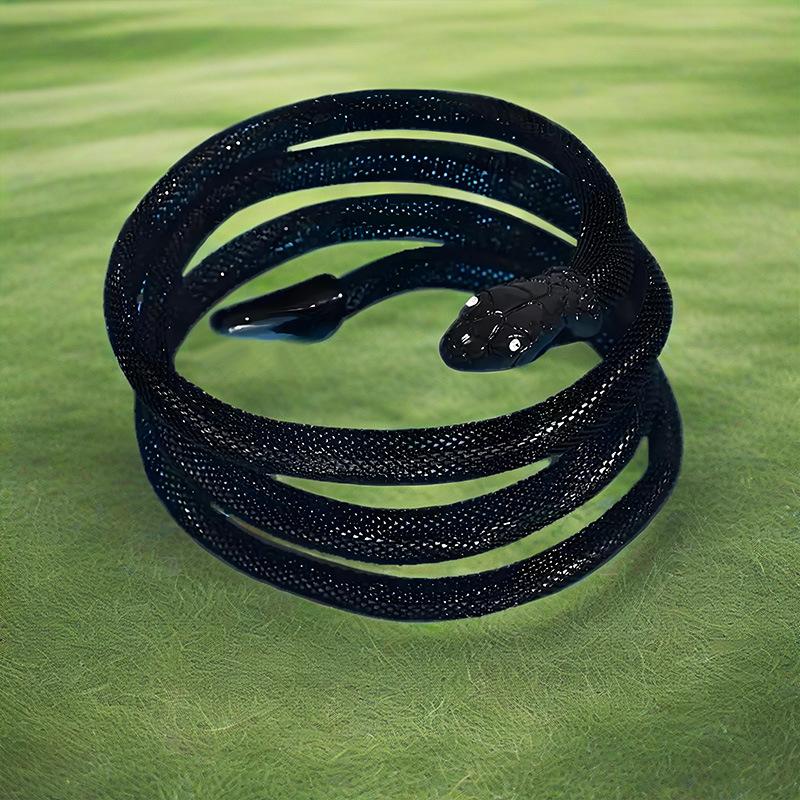 Trendy Punk Retro Winding Snake Arm with Exaggerated Personality Women's Bracelet