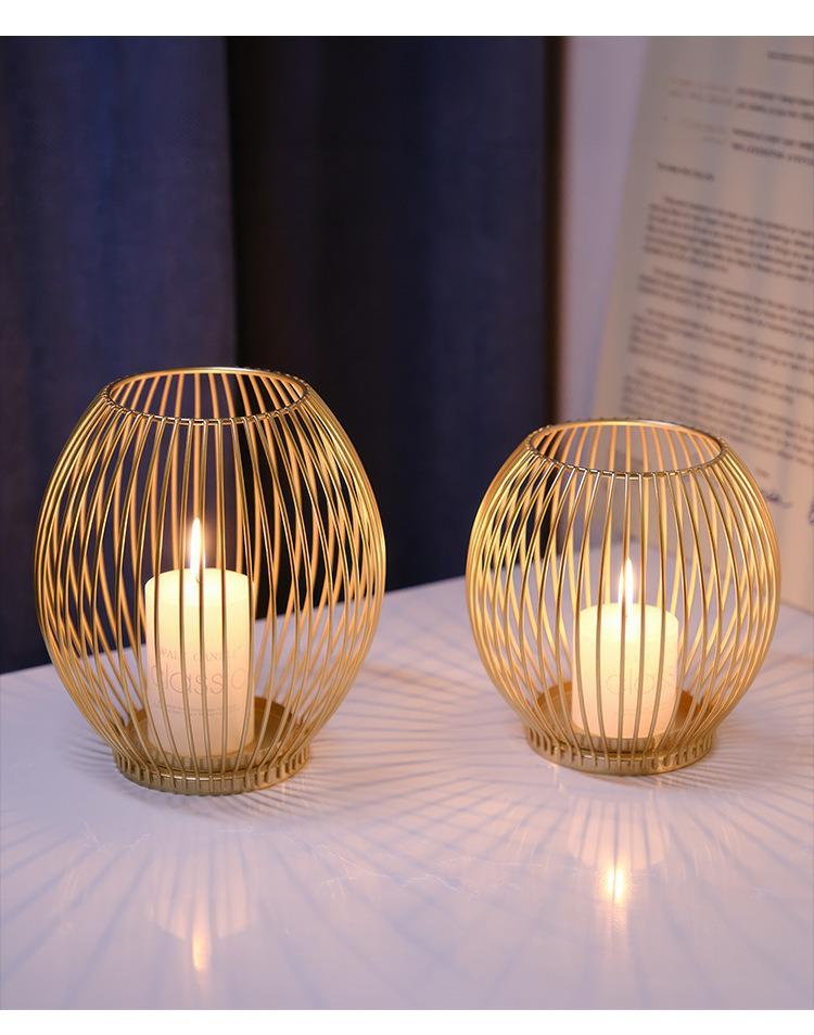 Portacandele in Ferro Stile Europeo - Eleganti Decorazioni per la Casa per Soggiorni, Qualità più Venduta in Stock