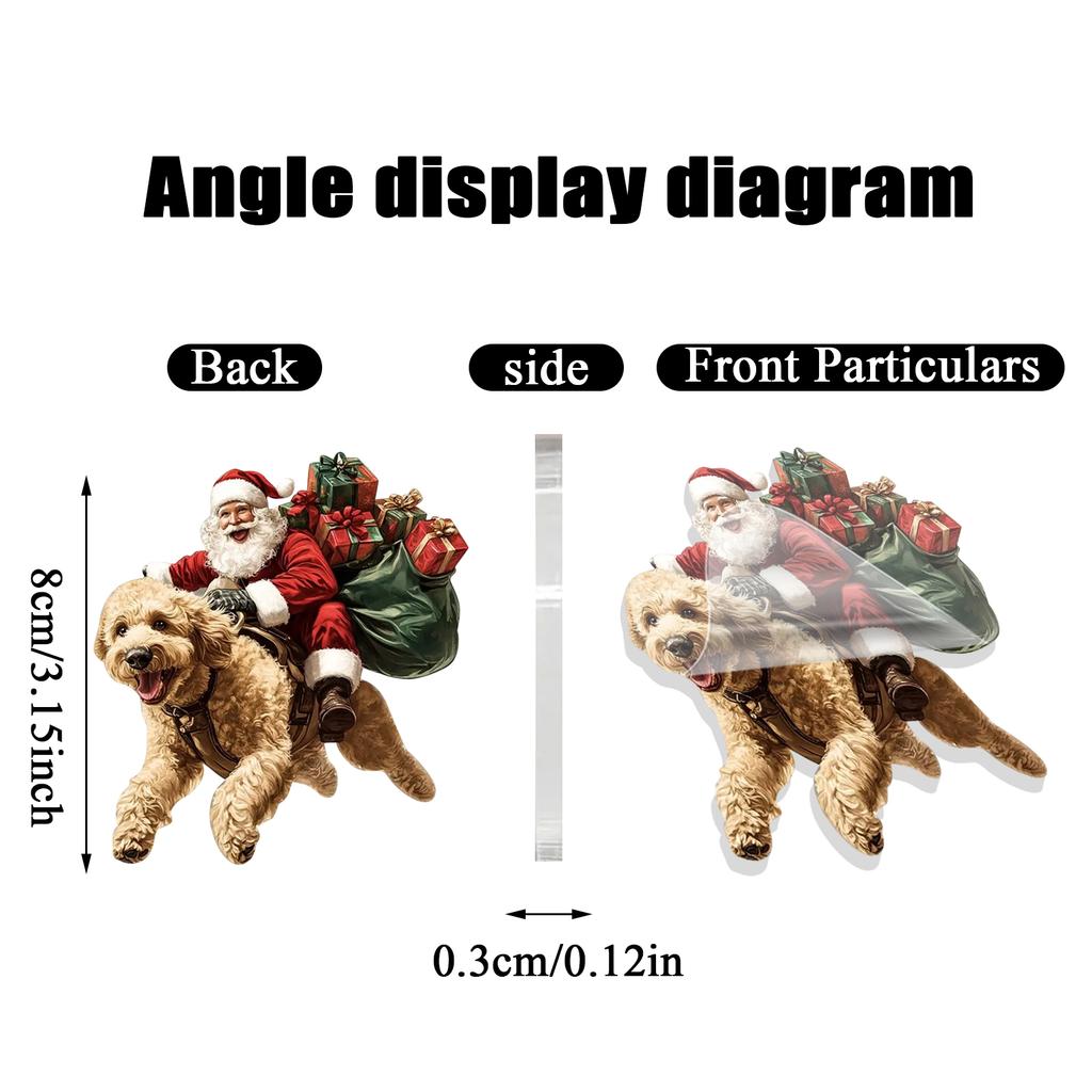 2D Weihnachtsschmuck, Flacher Weihnachtsbaum aus Acryl, Heimdekoration, Anhänger für den Weihnachtsbaum