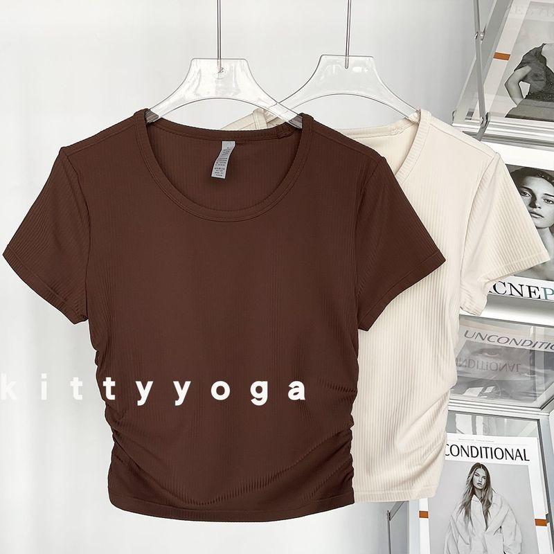 Outwear Running Training Short Sleeve High Elastic Spring/Summer Yoga Wear