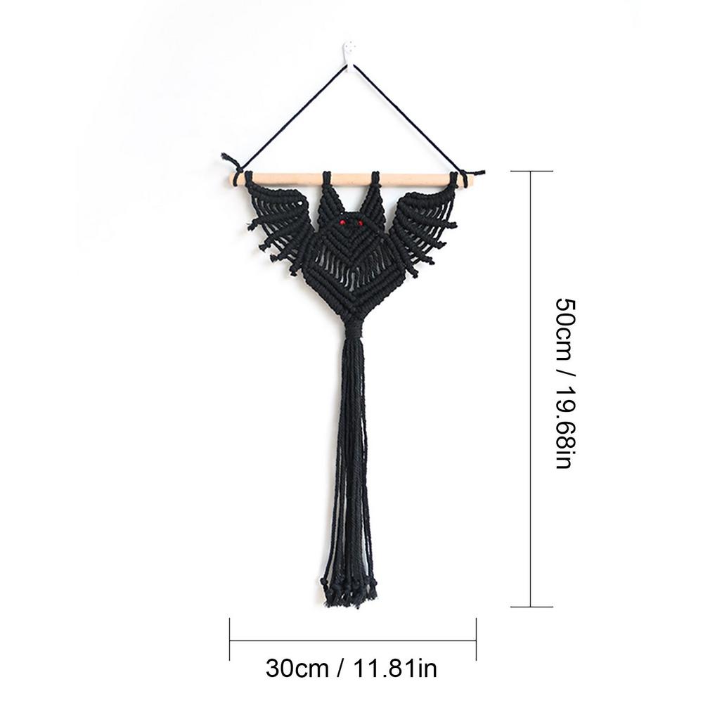 

Готическая летучая мышь, подвесной плантатор, тканая летучая мышь, подвесной гобелен, сочный горшок, воздушный держатель для растений, домашний декор, украшение для любителей растений, подарки