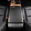 For SSANGYONG TORRES-EVX/ACTYON -2025 Car Tuning Carbon Fiber Armrest Box Cover Trim Interior Accessories