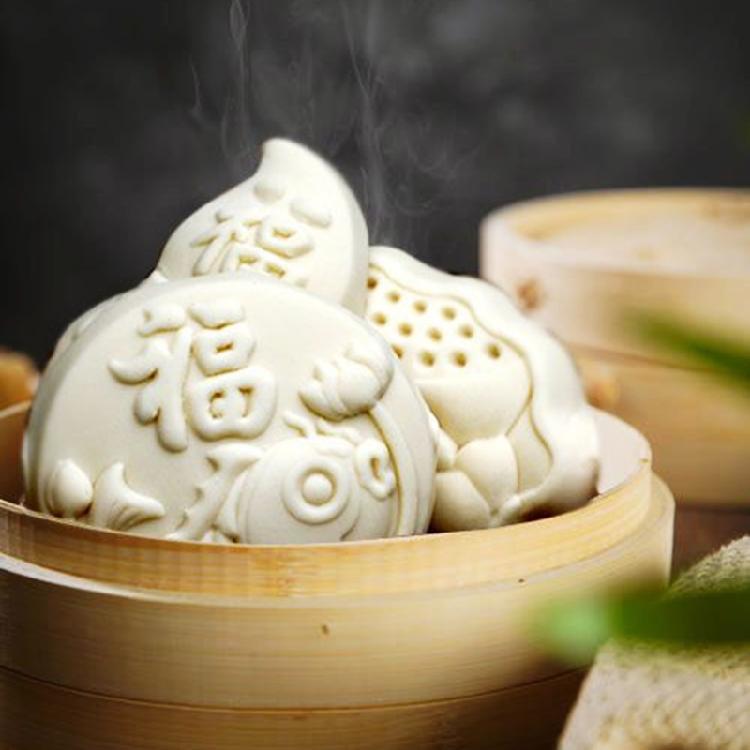Mooncake Molds 7 Different Pattern Shape Wood Handmade Moulds for Baking Cookies