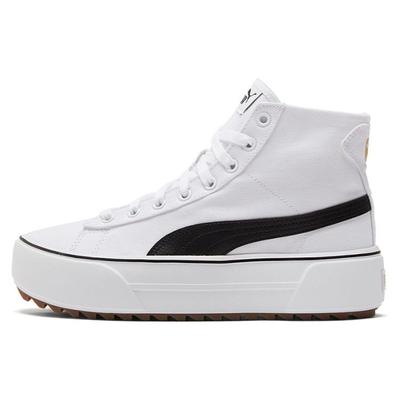 Kaia Mid CV White Black Women Sneakers Team-Gold 384409-01