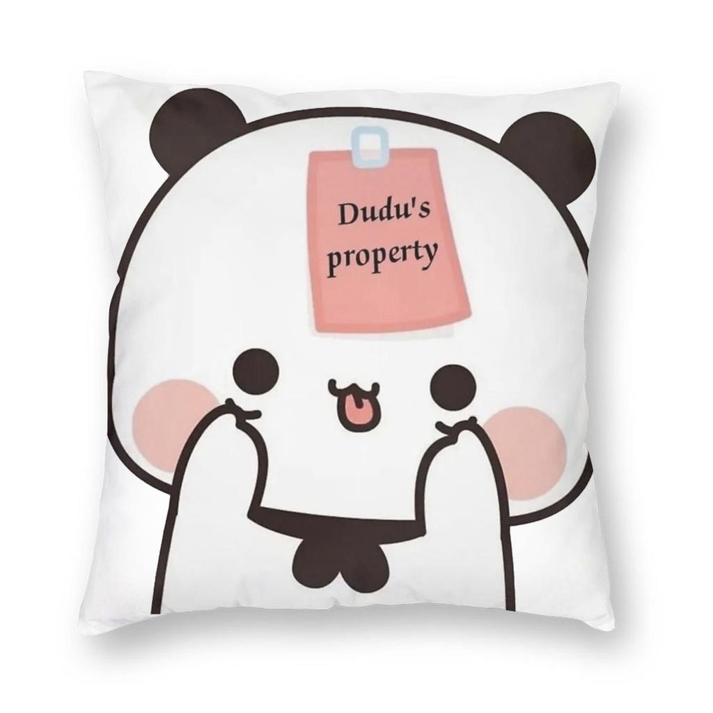 Bubu Dudu Xmas Christmas Pillowcase Printed Fabric Cushion Cover Decor Throw Pillow Case Cover Car Zippered 18''