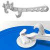 Multi Function Bucket Opener Aluminum Alloy Labor Saving Bung Wrench Barrel Lid Opener for 5 55 Gallon Drums