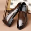 New Men PU Leather Shoes Formal Dress Shoes for Men Party Wedding Office Work Shoe Slip on Business Casual Oxfords Zapatos