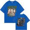 Rare Punk Band Green Day Popdisaster Tour 2002 T-shirts Unisex Women Vintage Gothic Rock Oversized Tshirt Male Cotton Casual Tees