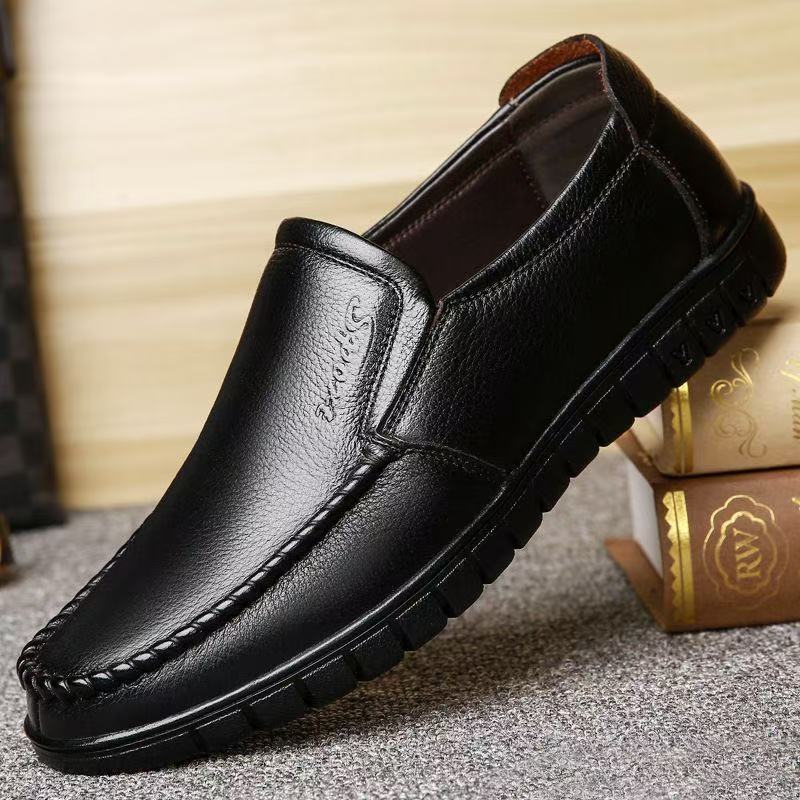 Men's Fashion One-step Formal Shoes-fashionable British Style, Durable Rubber Sole, Comfortable, Business Casual, One-step, Lazy Shoes