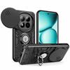 KEYSION Shockproof Armor Ring Stand Case for Redmi Note 15 Pro+ 5G Slide Camera Lens Protection Phone Cover for Redmi Note 15 4G 5G