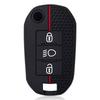 Remote Silicone Car Key Chain Ring Shell Cover Case Holder 3 Button For Peugeot 208 301 308 508 5008 3008 Citroen 2010