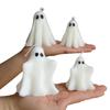 1/6 Pcs Halloween Ghost Candles Decor Spooky Goth Candle for Halloween Decorative Tabletop Cute Ghost Candle Set