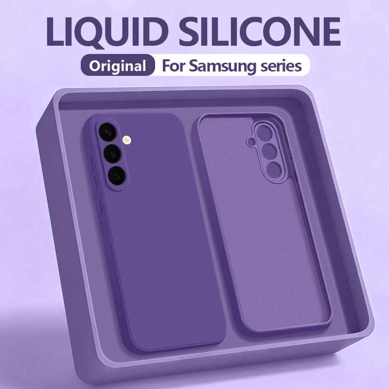 Soft TPU Phone Case For Samsung Galaxy S26 S24 S23 S25 Ultra Edge S24 S25 FE A57 A56 A17 A55 A16 A15 5G Liquid Silicone Cover