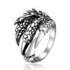 Men's Retro Dragon Claw Adjustable Ring: Dark, Ancient Style