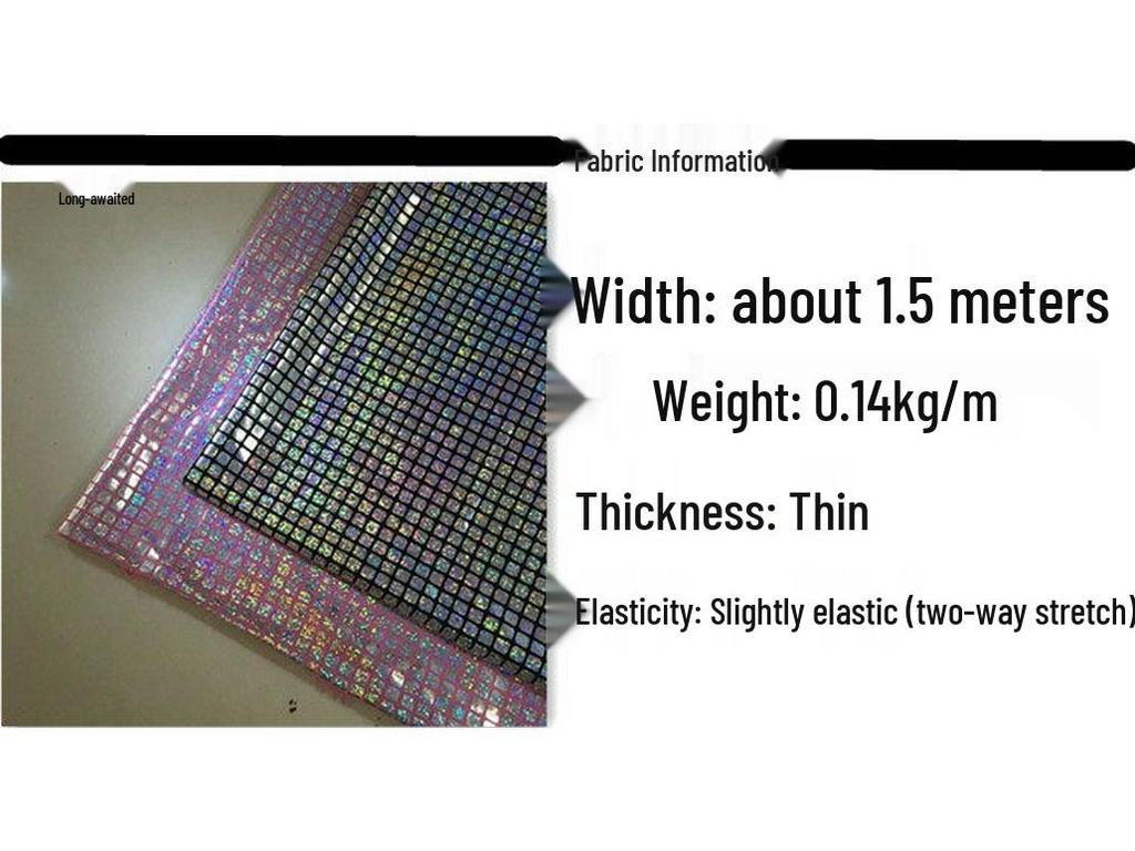 Iridescent Gold Glitter Laser-Spray Dance Skirt with Crystal Background Pattern