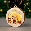Luminous Handmade Wooden Christmas Tree Ornament Pendant Decor Gift.