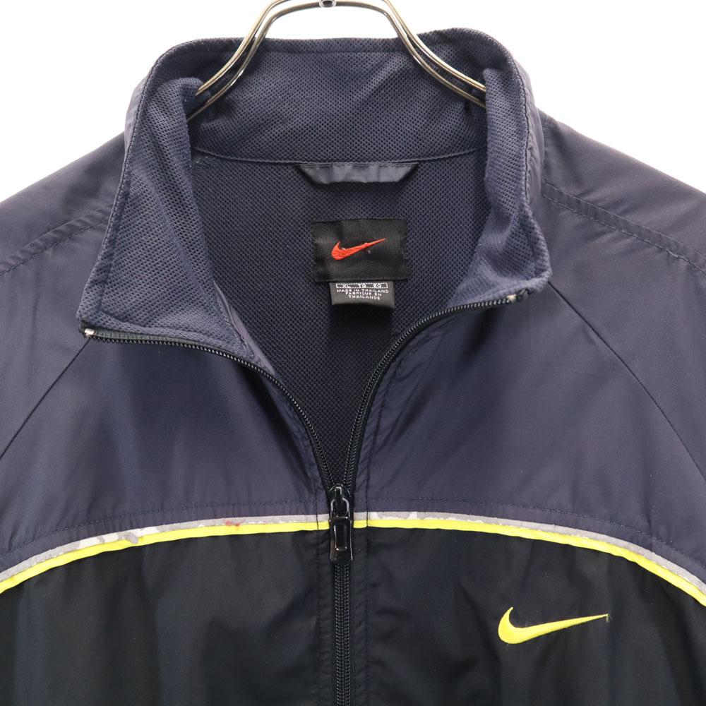 NIKE 90s 00s Old Windbreaker XL Navy x beige Jacket Men's Used