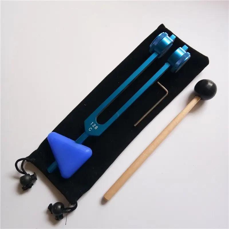 Aluminum Alloy Tuning Fork Medical Apason Colorful Tuning Forks 128Hz Therapeutic Diapason Chakras Musical Instrument Percussion