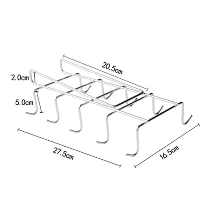 

Кухонная стойка из нержавеющей стали, подвесные держатели для шкафа, полка для кофейных и чайных чашек, подставка для сушки, удобные инструменты, аксессуары, принадлежности A