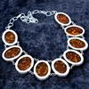 Baltic Amber Gemstone Handmade 925 Sterling Silver Jewelry Necklace 18" M-3385