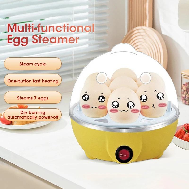 New Multifunctional Electric Egg Cooker Automatic Egg Boiler 7 Eggs Mini Egg Streamer Kitchen Breakfast Machine Mini Egg Boiler